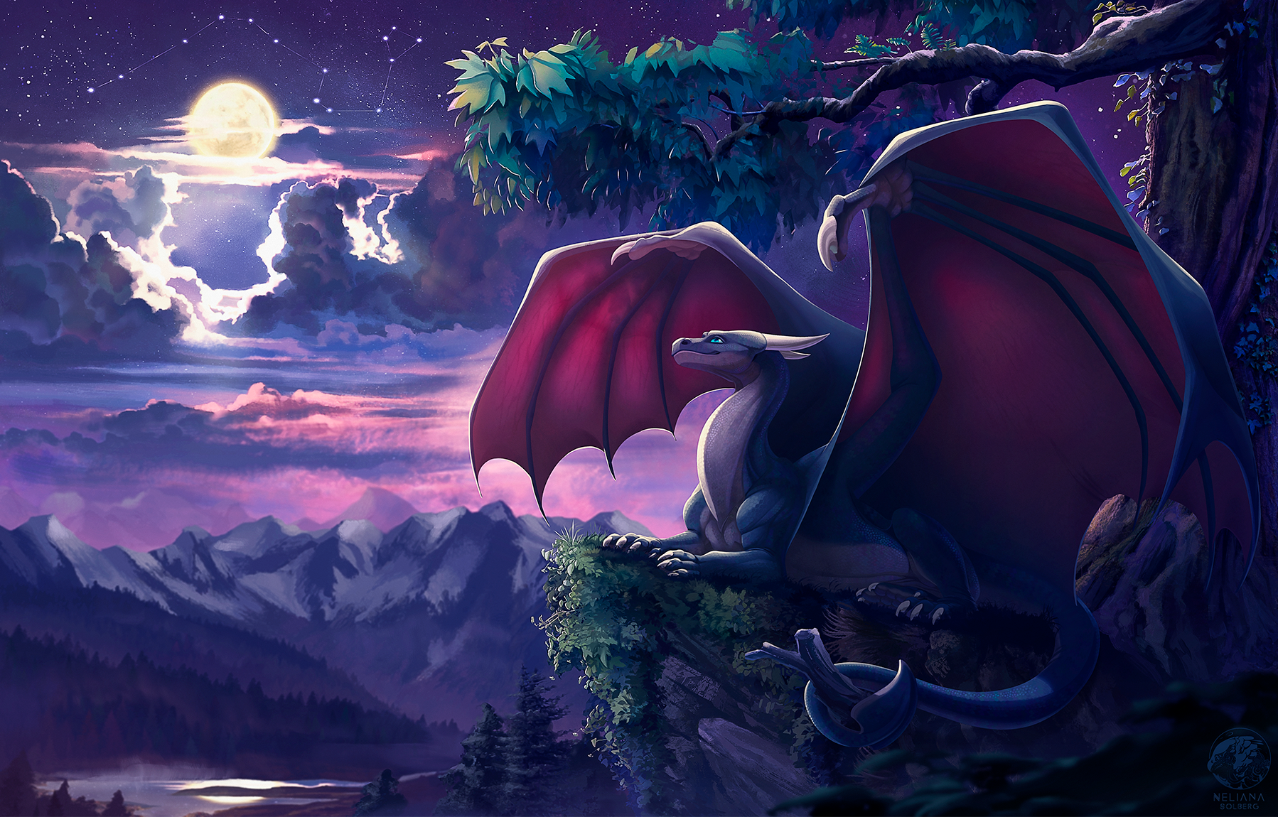 Bathing in the Moonlight -COMMISSION-